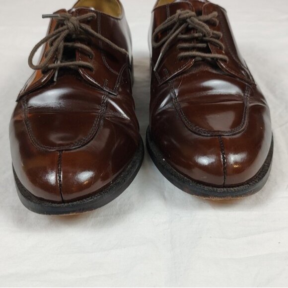 Cole Haan Calhoun Brown Leather Split Toe Oxfords Mens 6EE - Picture 4 of 13